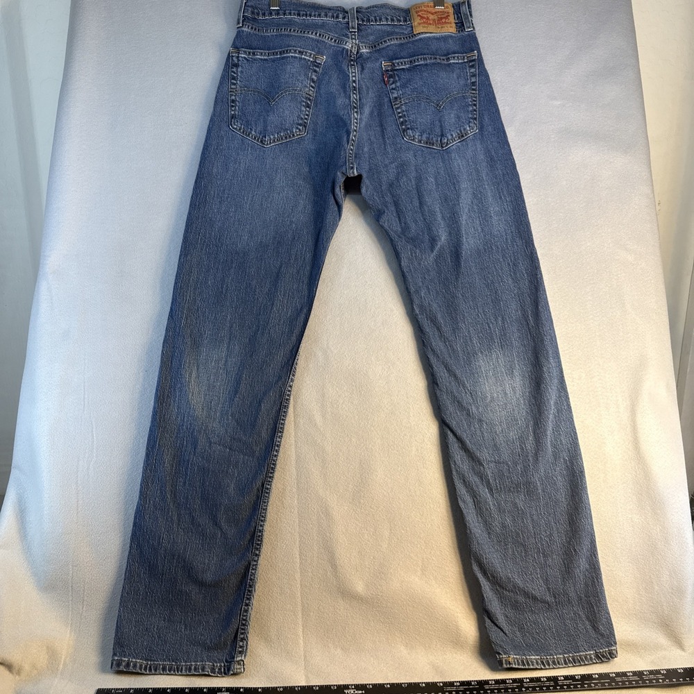Levi's 505 Regular Fit Straight Mens Jeans Size W32 L34, 100% Cotton